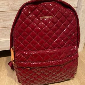 MZ Wallace Cranberry Lacquer Metro Backpack